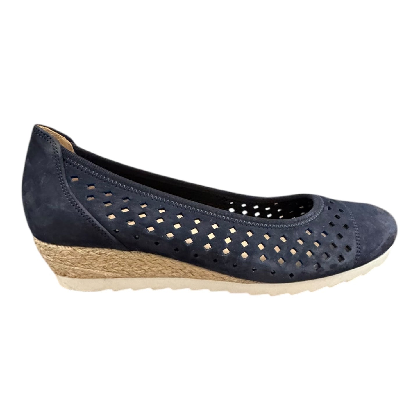 Shoes Heels Wedge By GABOR In Navy, Size:8