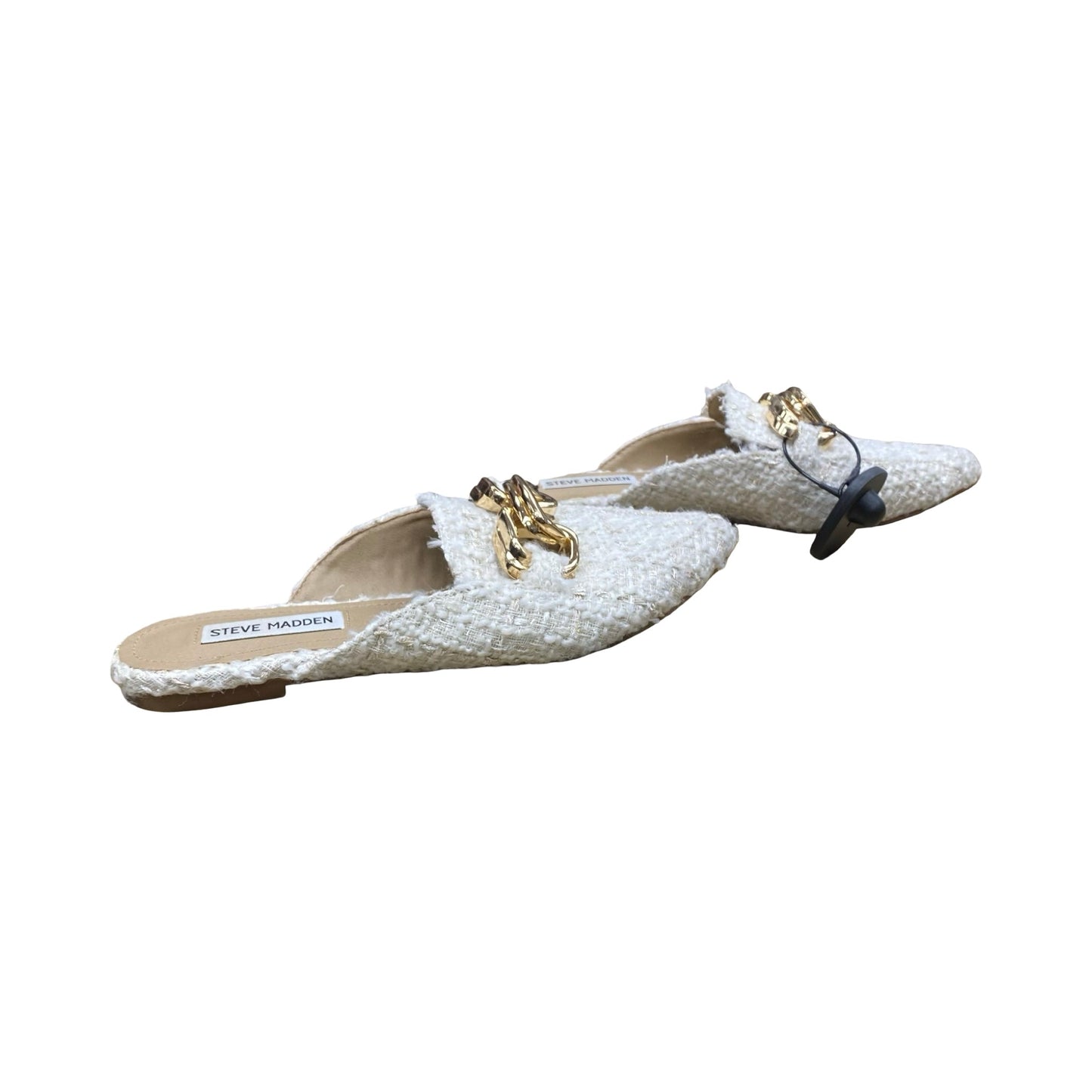 Shoes Flats By Steve Madden In White, Size:7