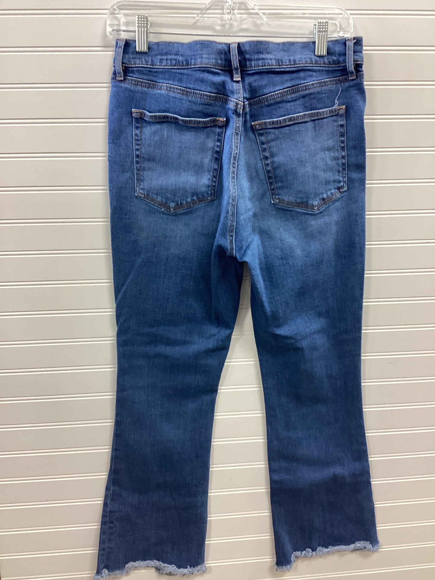 Jeans Boot Cut By Loft In Blue Denim, Size:8