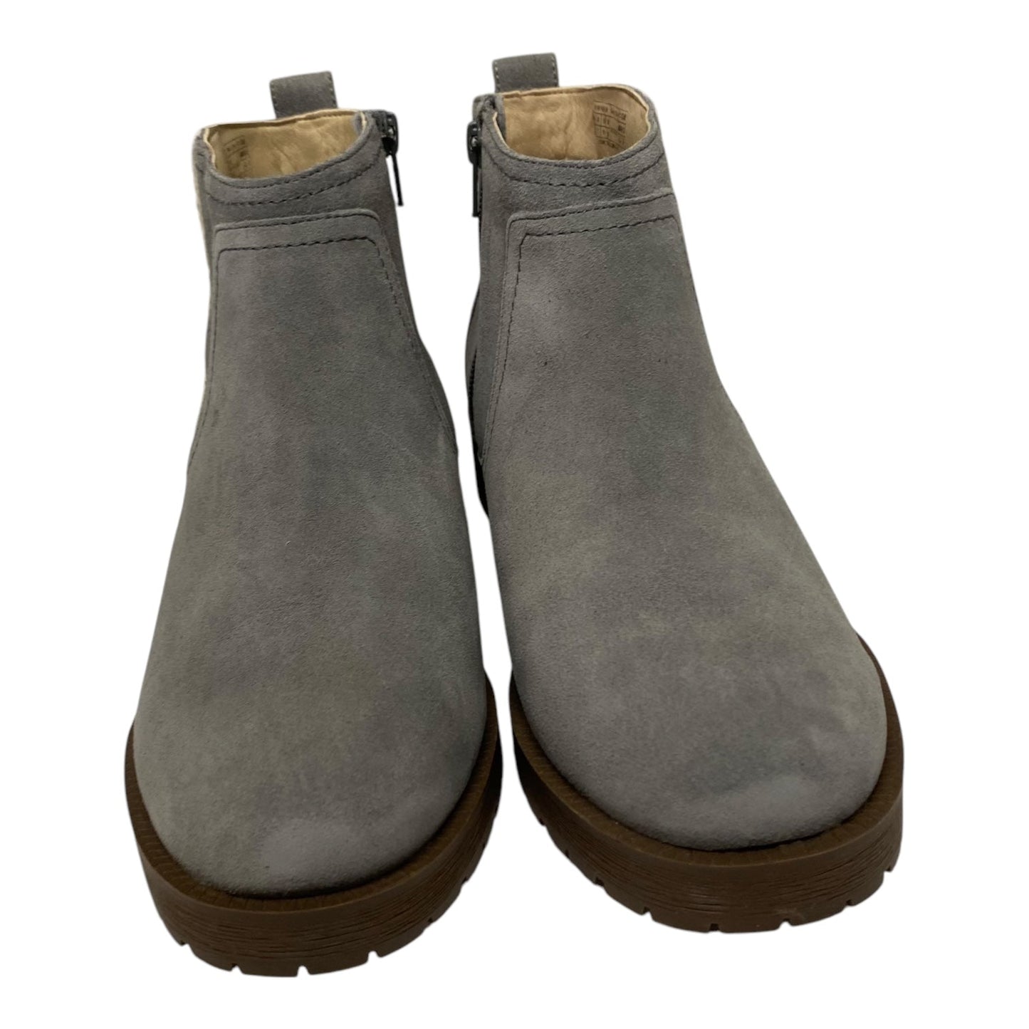 Boots Ankle Flats By Vionic In Grey, Size:9