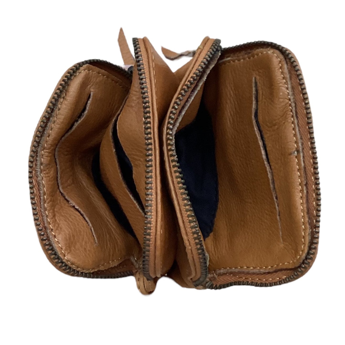 Wallet Leather By Cma In Brown, Size:Small