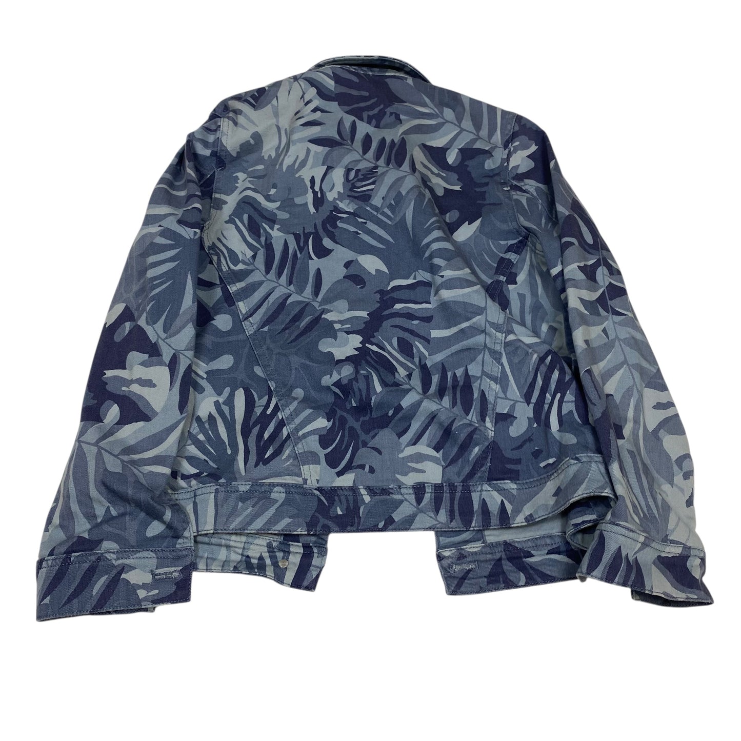 Jacket Denim By Chicos In Blue Denim, Size:S