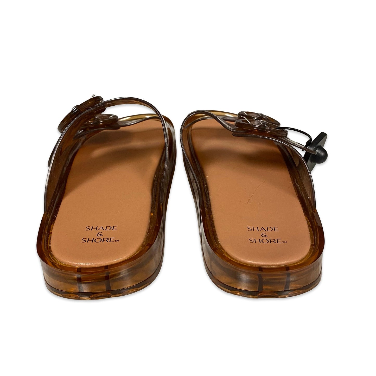 Sandals Flats By Shade & Shore In Brown, Size:10