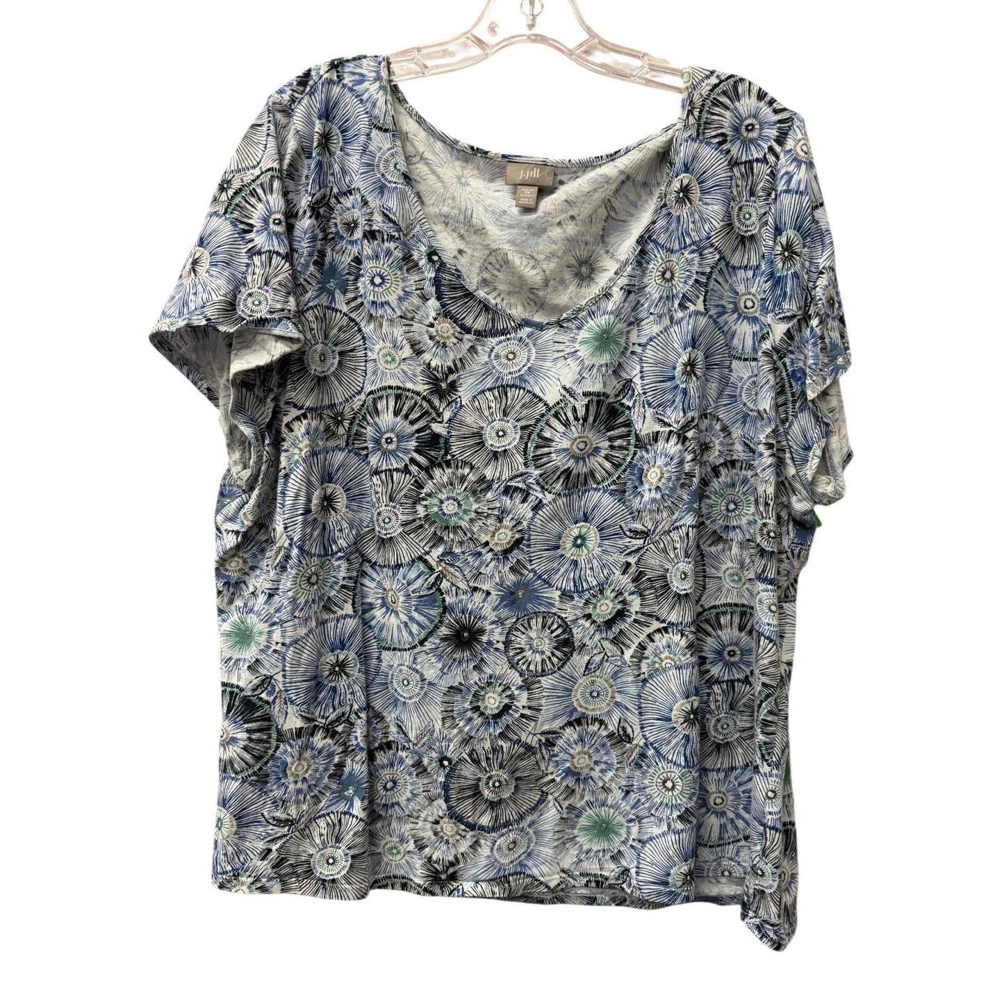 Top Ss By J. Jill In Blue, Size:3X