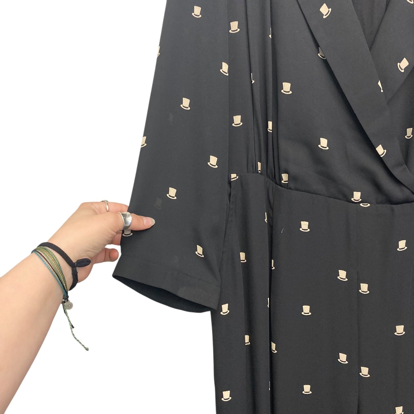 Jumpsuit By Harlyn In Black & Tan, Size:L