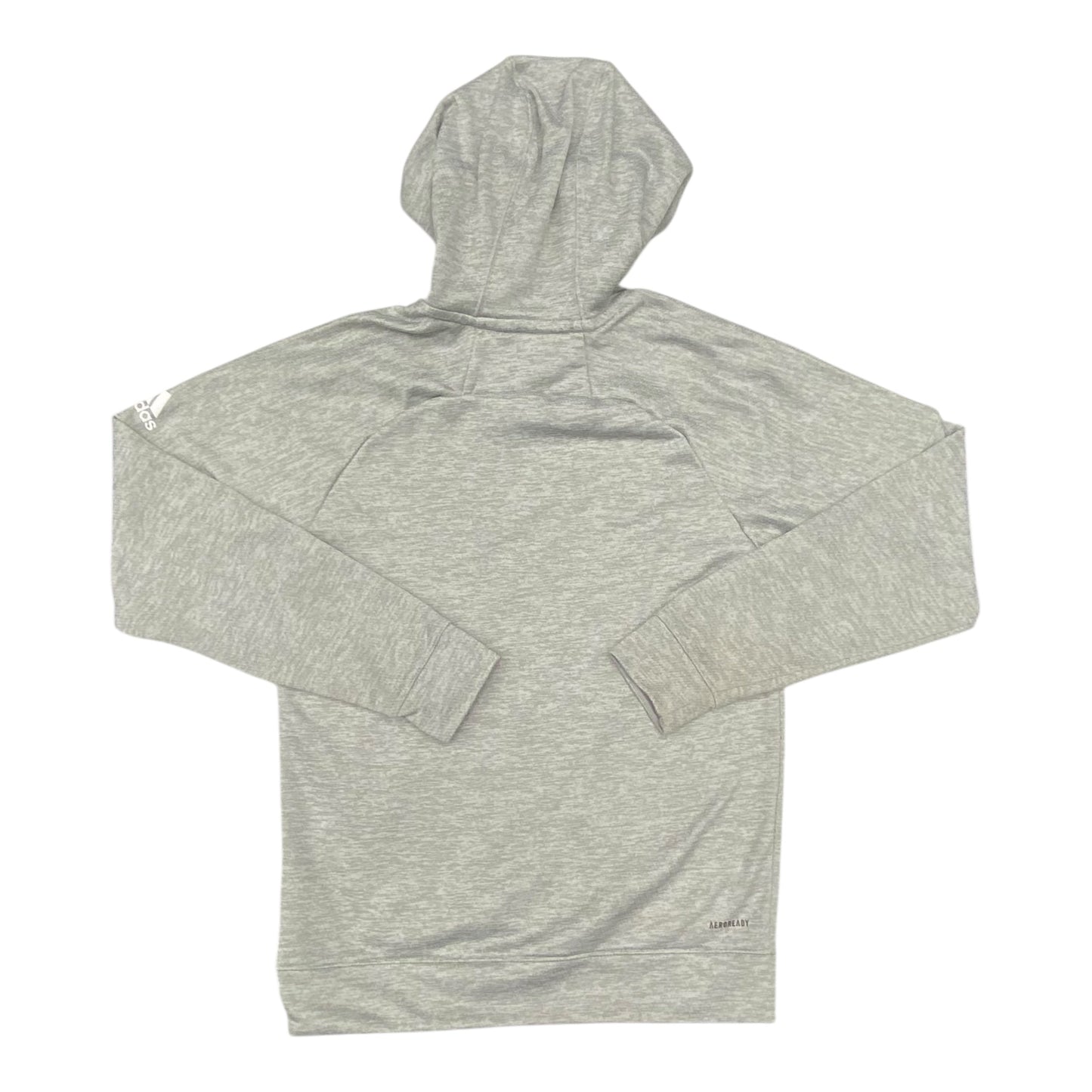 Athletic Sweatshirt Hoodie By Adidas In Grey, Size:S