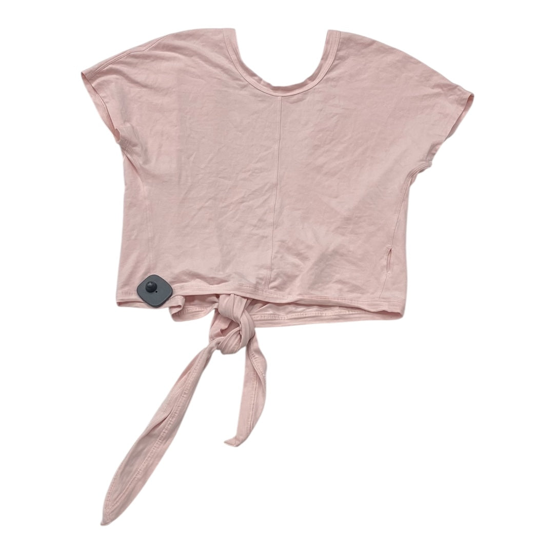 Athletic Top Ss By Lululemon In Pink, Size:2