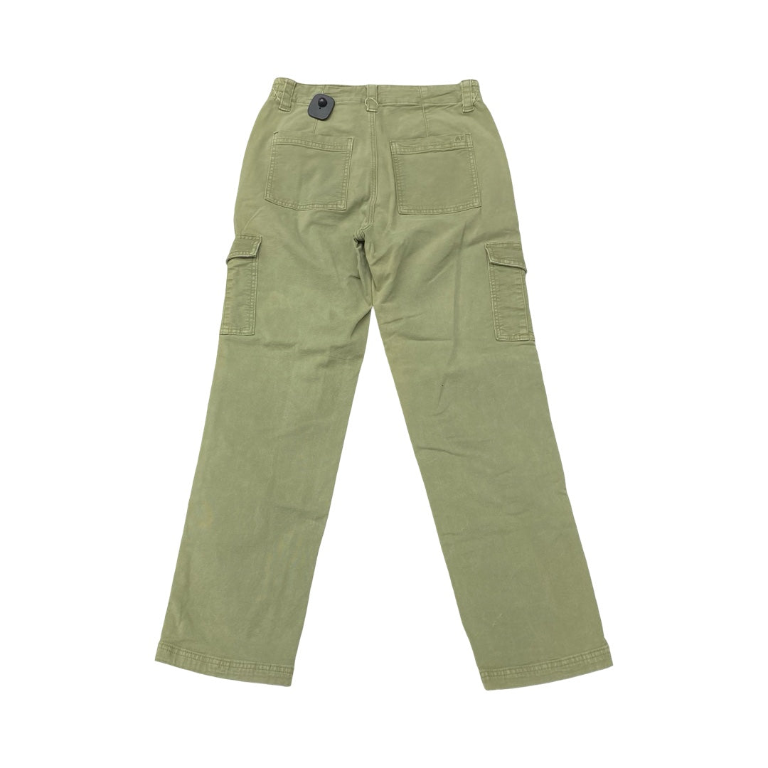 Pants Cargo By American Eagle In Green Denim, Size:6