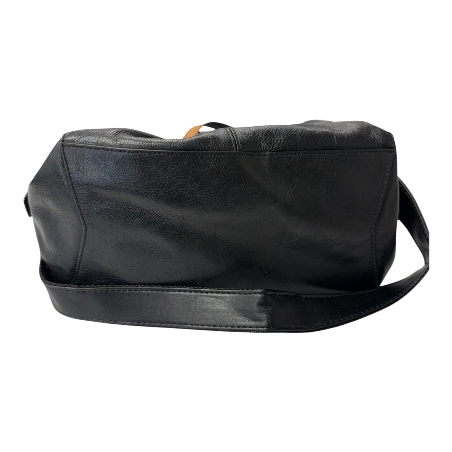 Handbag Leather By Vera Bradley In Black & Brown, Size:Medium
