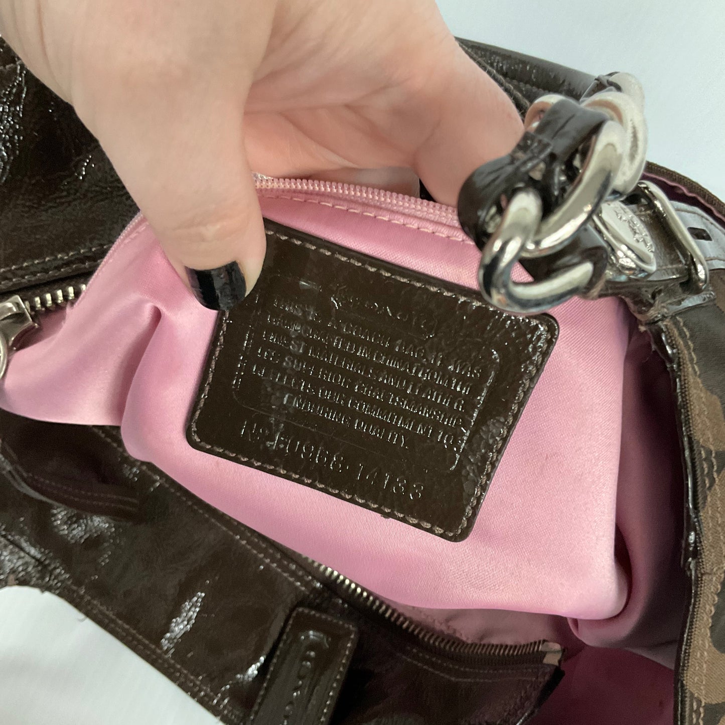 Handbag Designer By Coach, Size: Medium