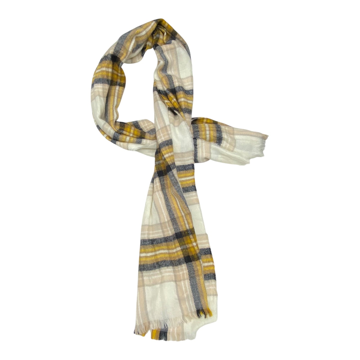 Scarf Long By H&M In Plaid Pattern