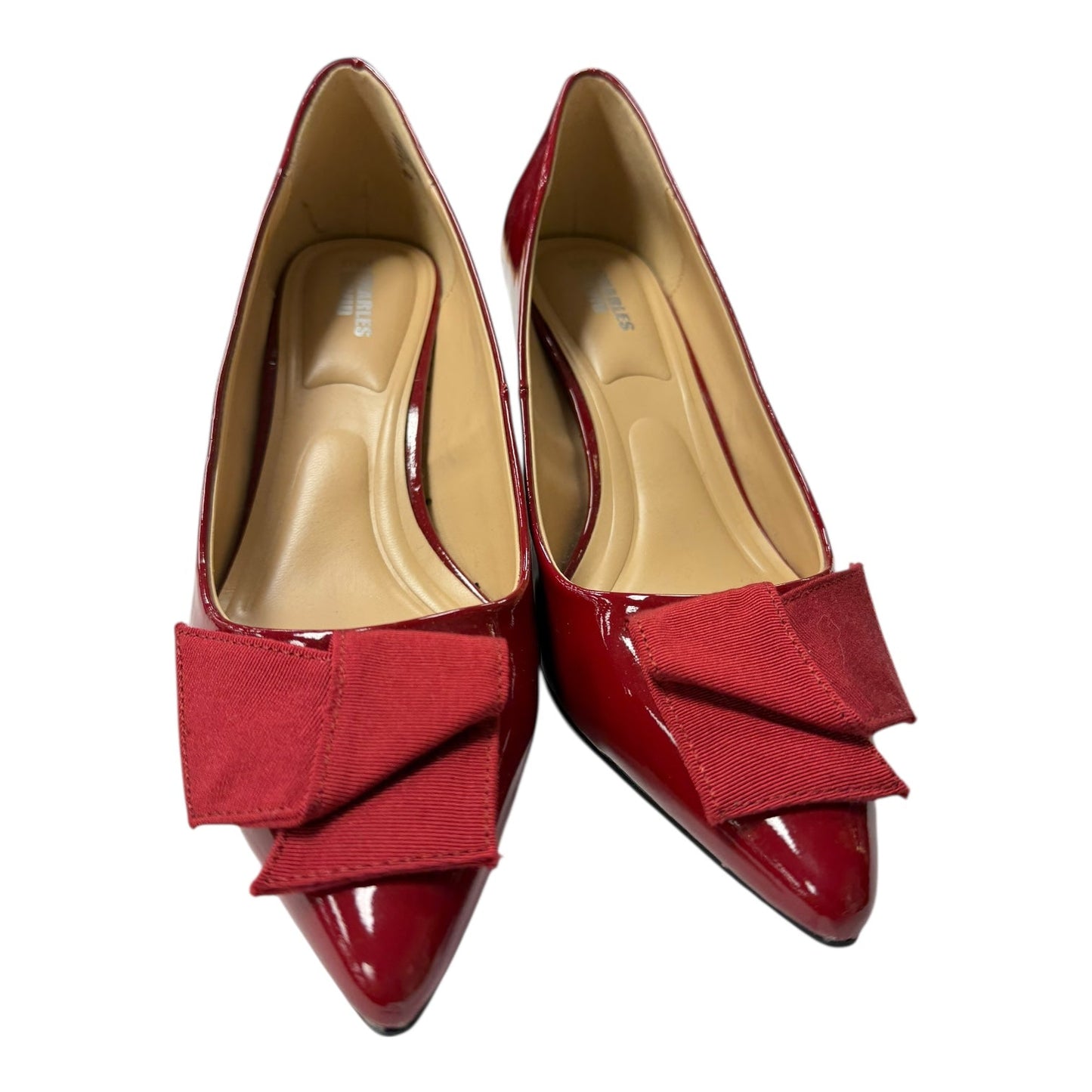 Shoes Heels Kitten By Charles By Charles David In Red, Size:8