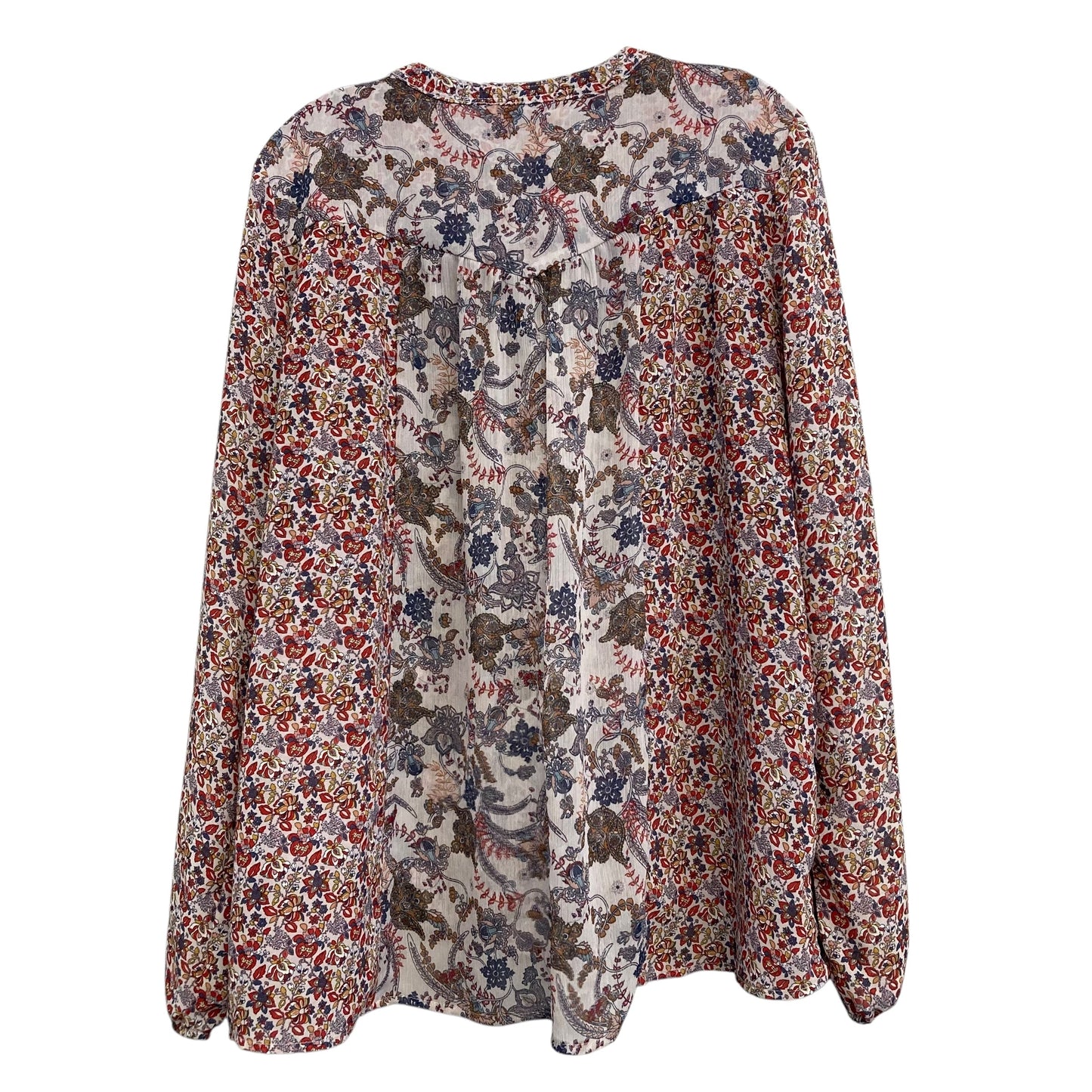 Top Ls By Knox Rose In Floral Print, Size:Xl