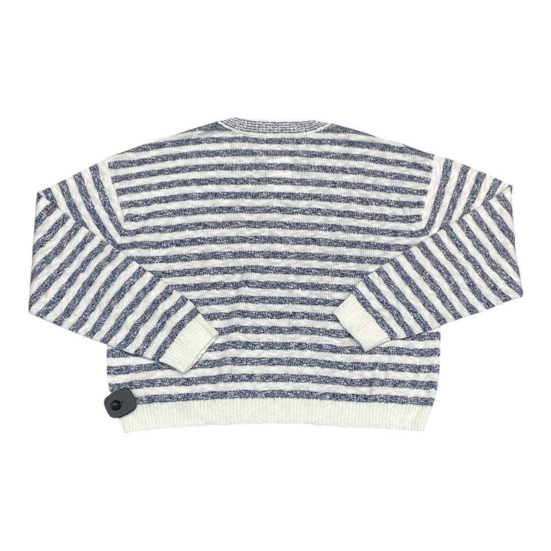 Sweater By J. Crew In Blue & White, Size:M