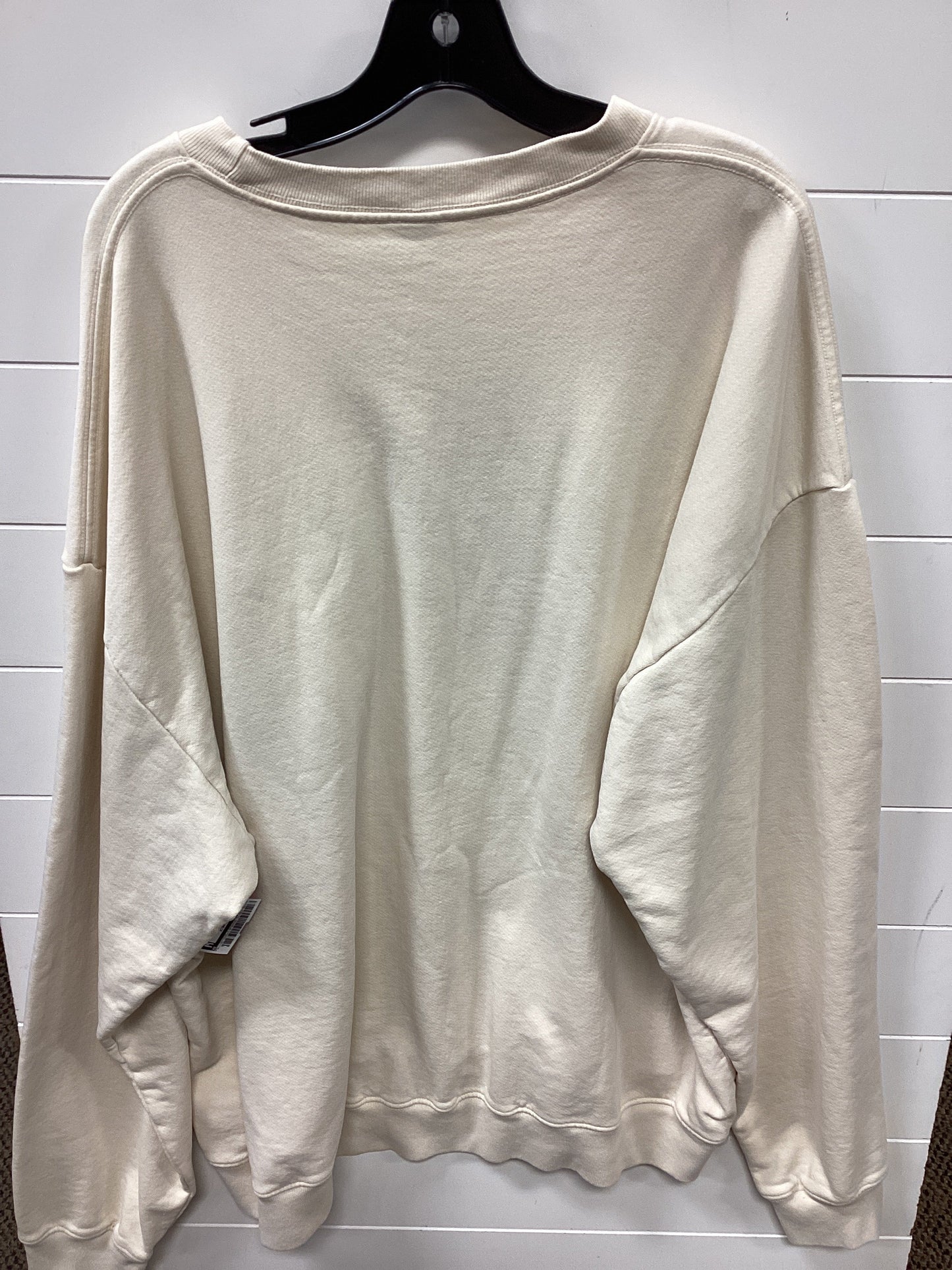 Sweatshirt Crewneck By Cmb In Cream, Size:4X