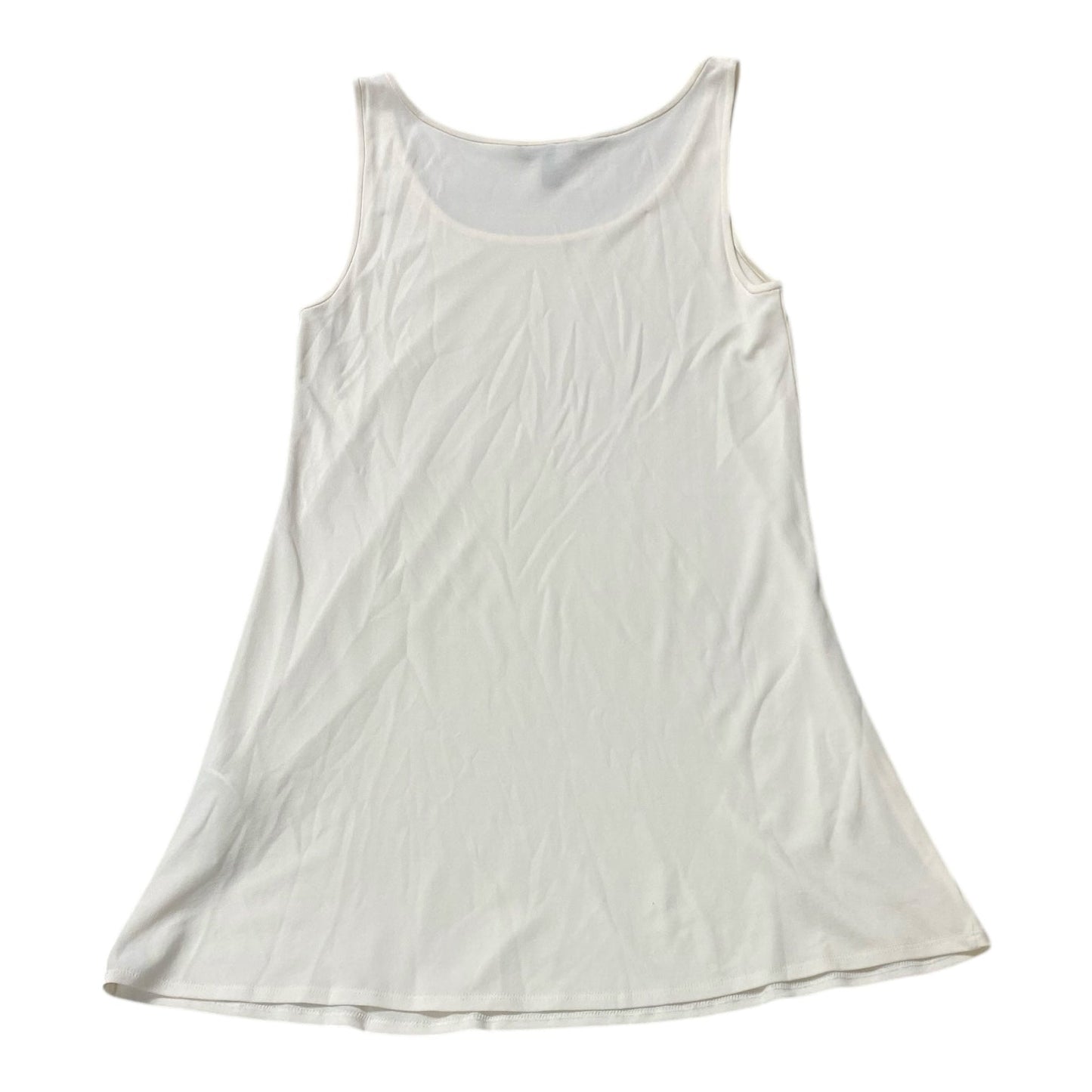 Top Sleeveless Designer By Eileen Fisher In Cream, Size:Xs