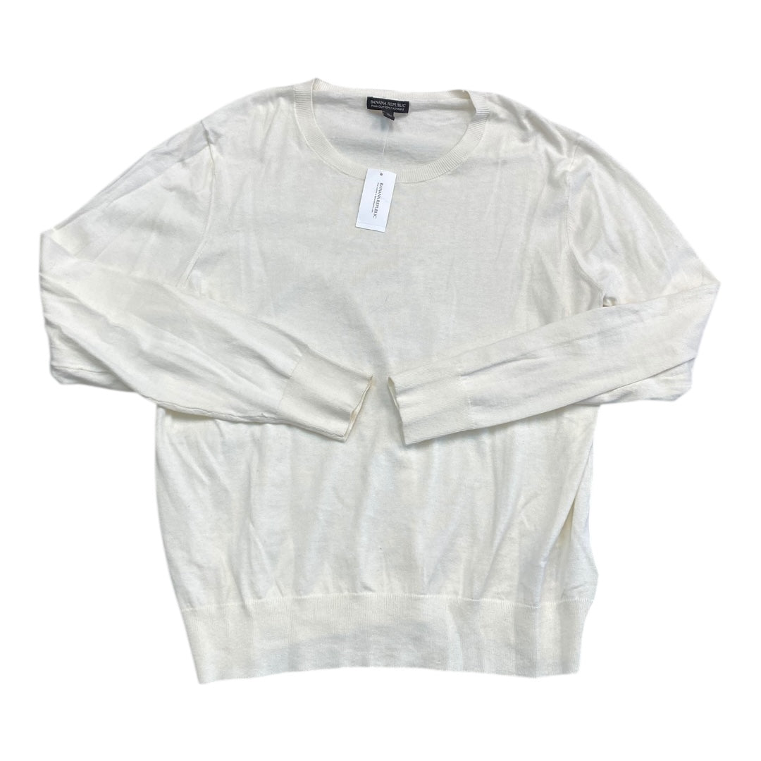 Sweater By Banana Republic In Cream, Size:Xl
