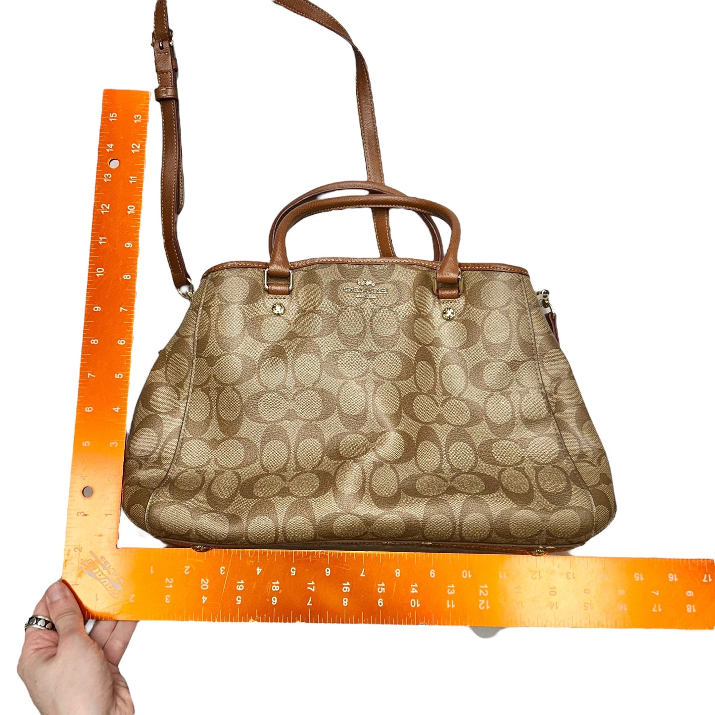 Handbag Designer By Coach, Size: Medium