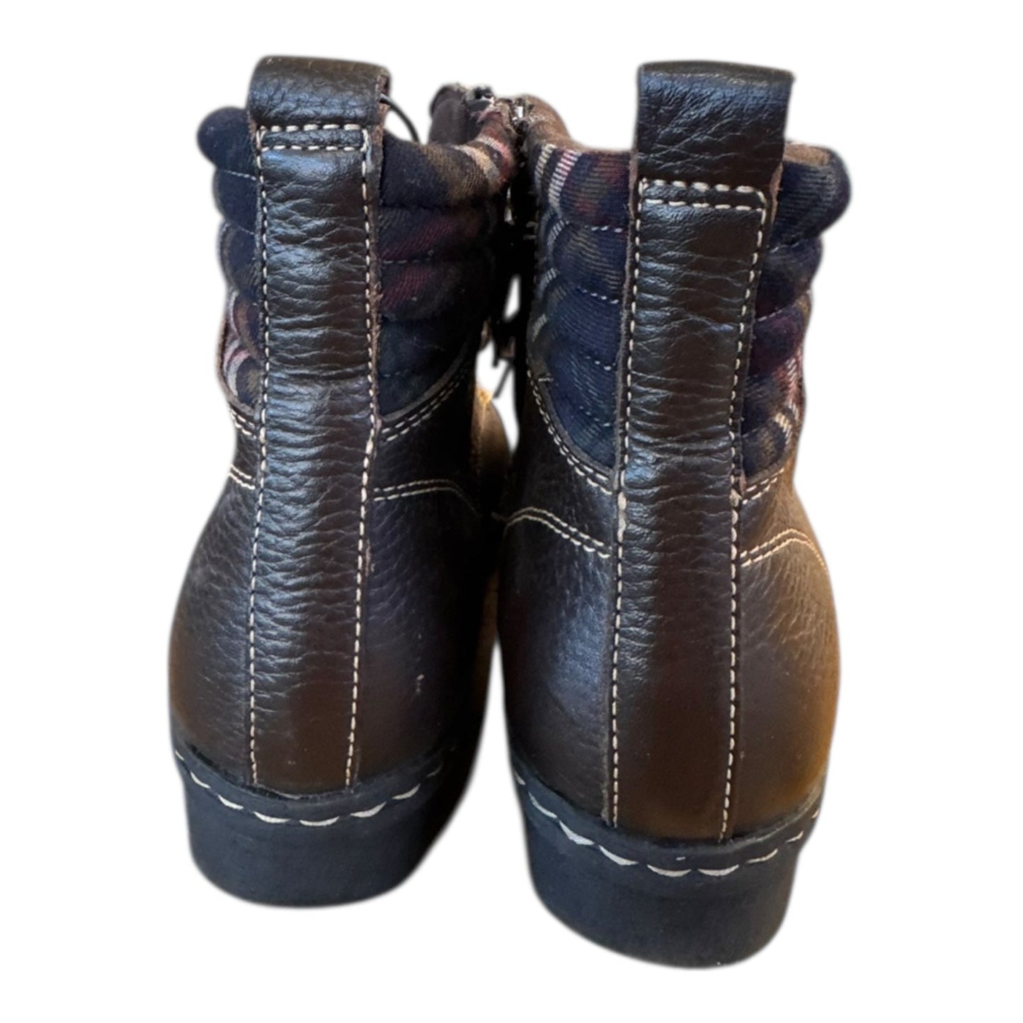 Boots Ankle Flats By Clarks In Brown, Size:10