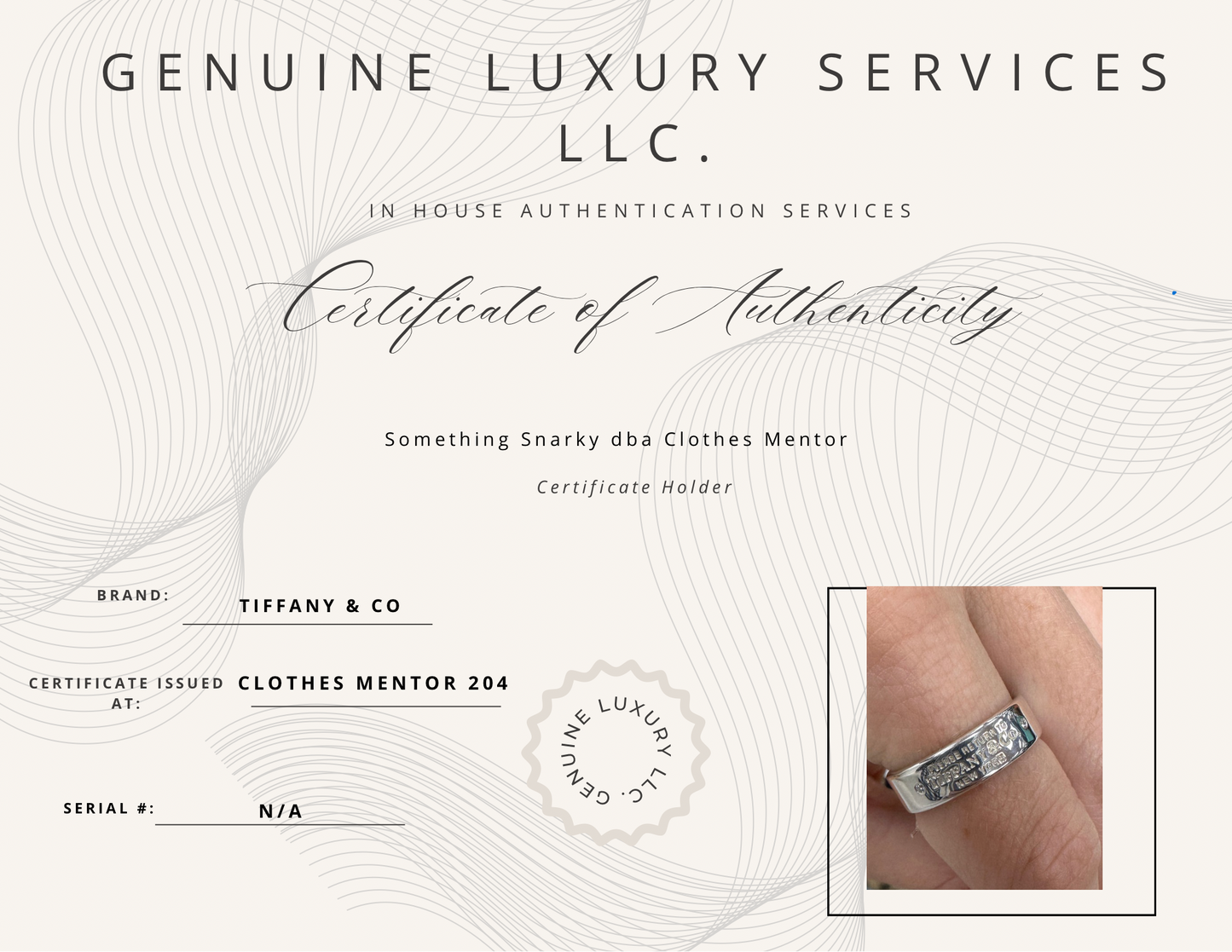 Tiffany & Company 925 Return To Tiffany Diamond Luxury Ring, Size: 8.5