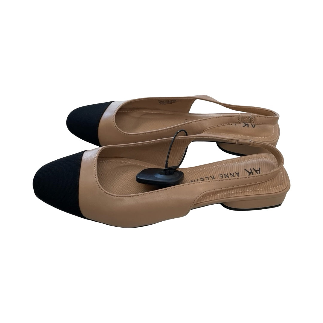 Sandals Heels Block By Anne Klein In Black & Pink, Size:9.5