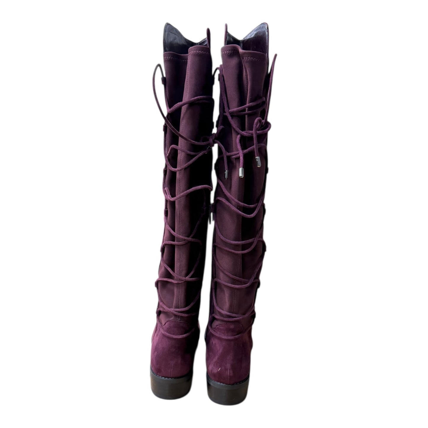 Boots Knee Flats By Vince Camuto In Purple, Size:8.5