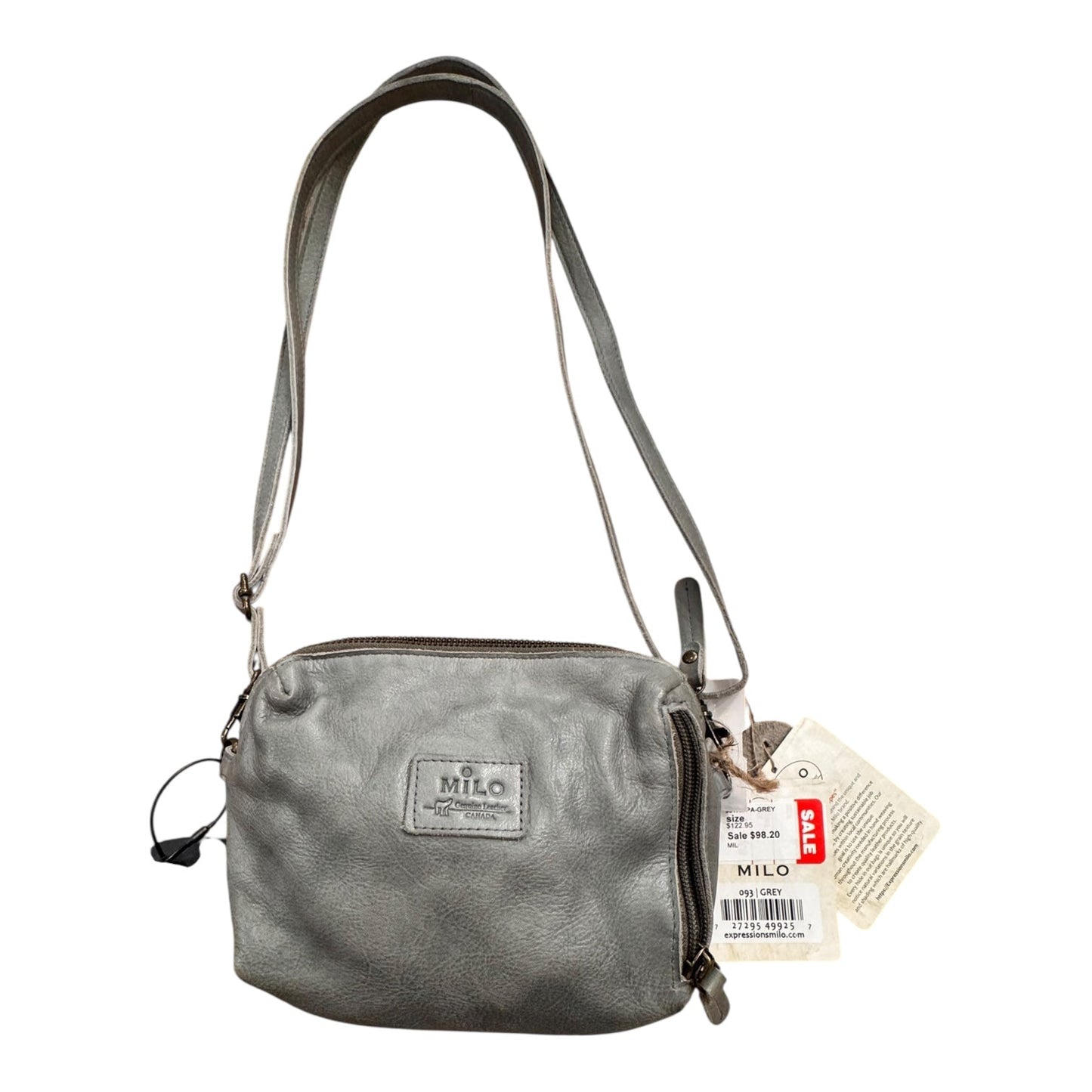 Handbag Leather By MILO In Green, Size:Small