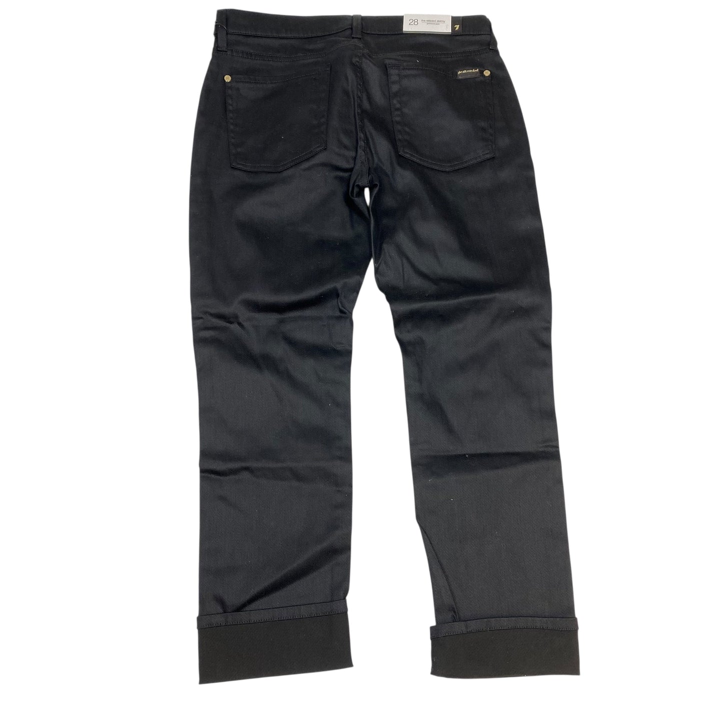Jeans Designer By 7 For All Mankind In Black, Size:6