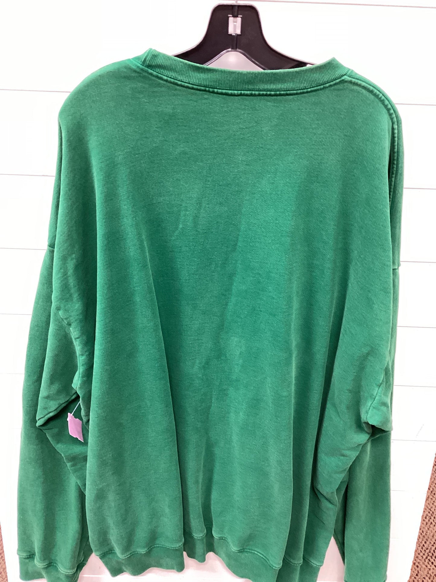 Sweatshirt Crewneck By Cmb In Green, Size:5X