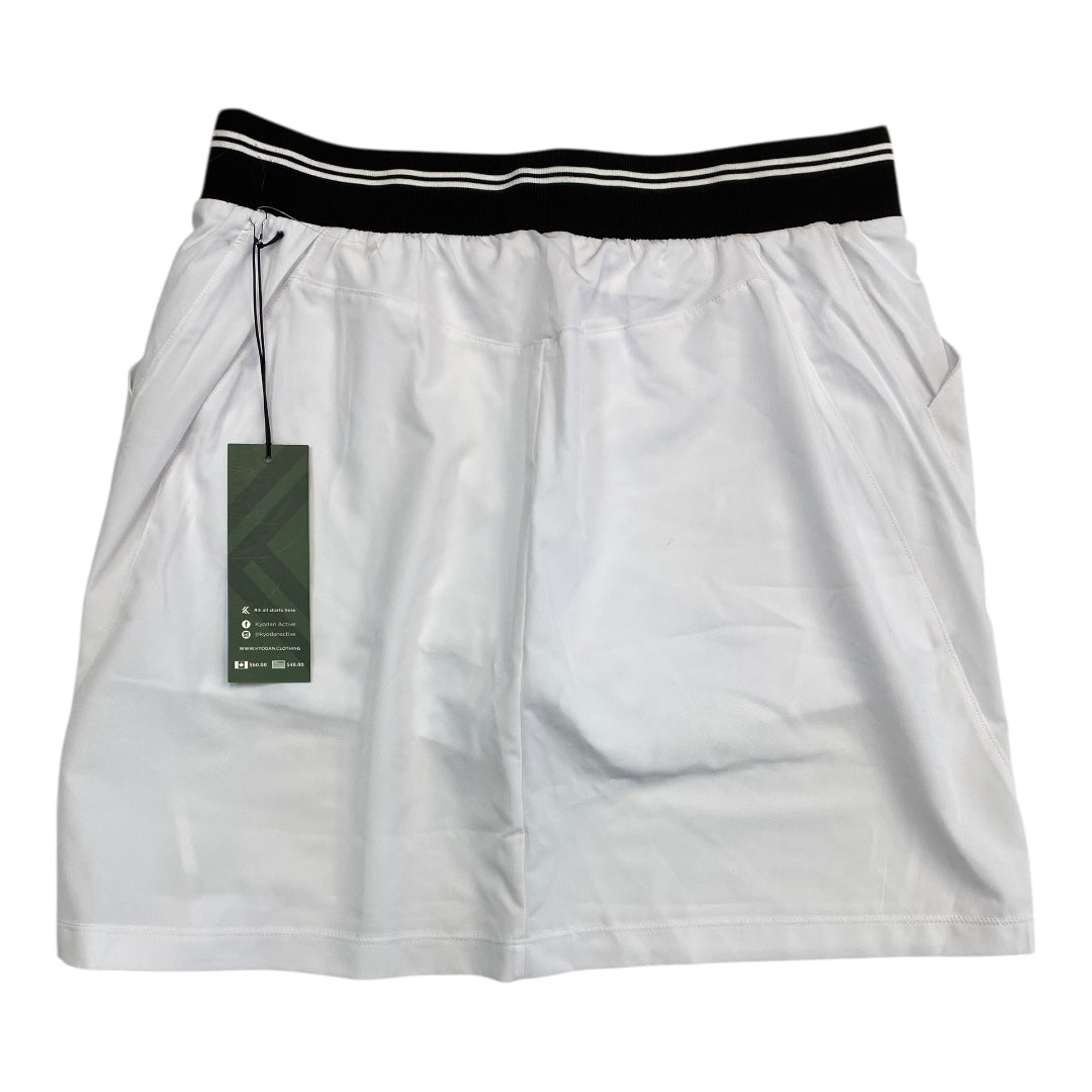 Athletic Skort By Kyodan In White, Size:M