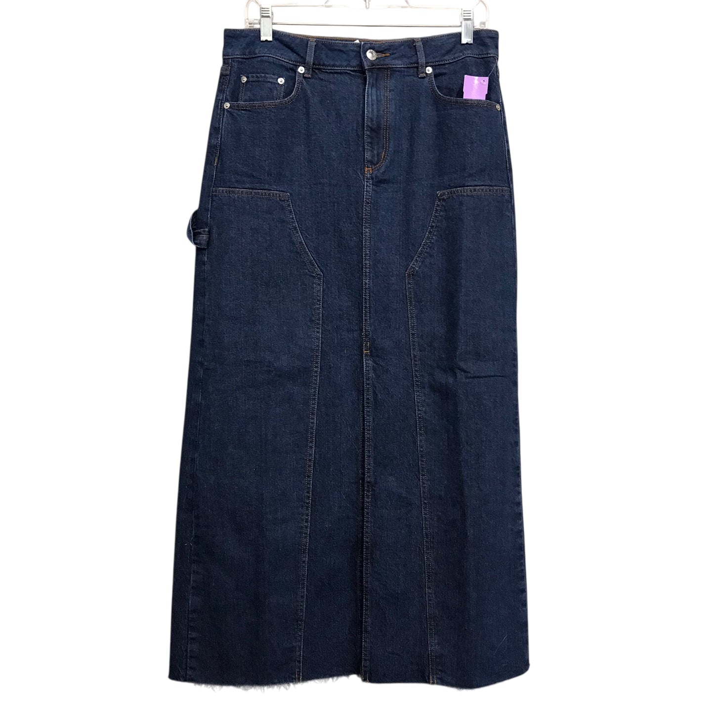 Skirt Maxi By Loft In Blue Denim, Size:6
