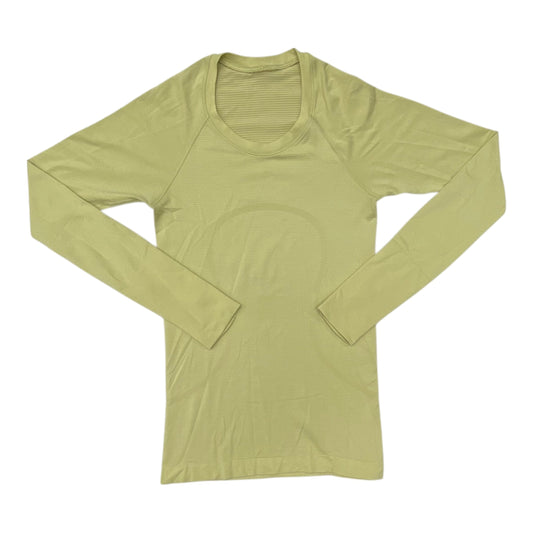 Athletic Top Ls Crewneck By Lululemon In Green, Size:4