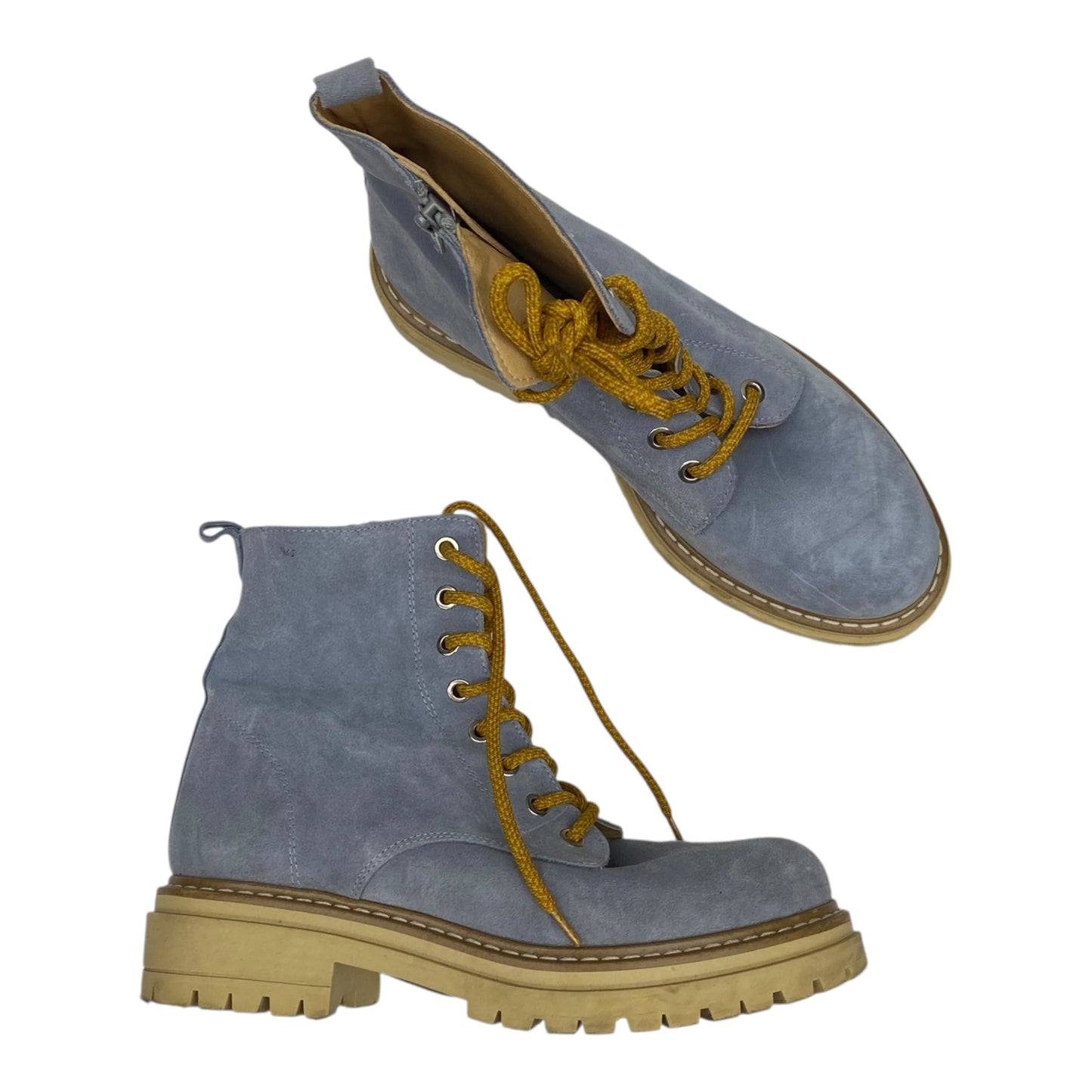 Boots Combat By Anthropologie In Blue, Size:7.5