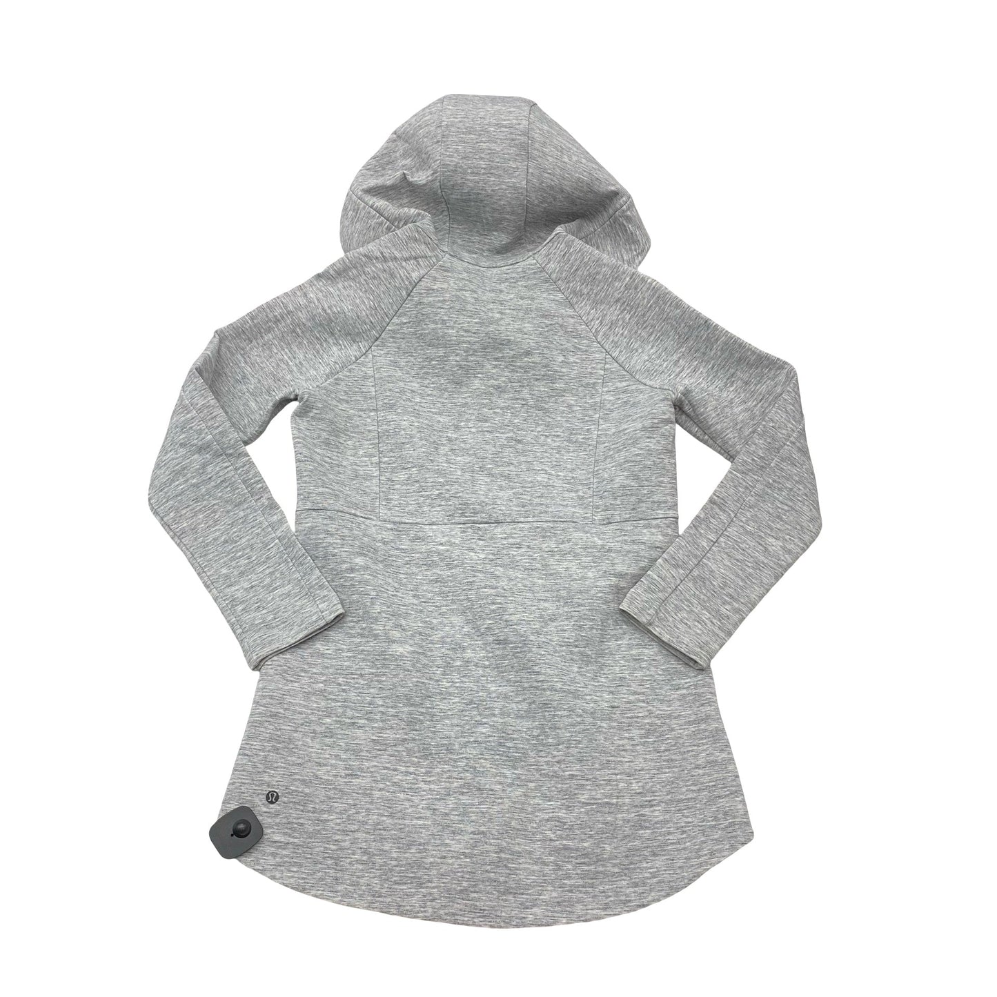 Athletic Jacket By Lululemon In Grey, Size:6