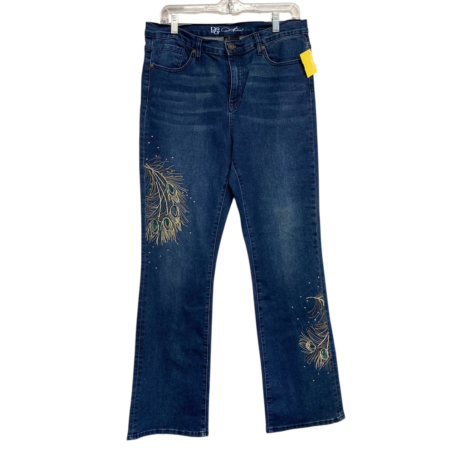 Jeans Boot Cut By Dg2 In Blue Denim, Size:12