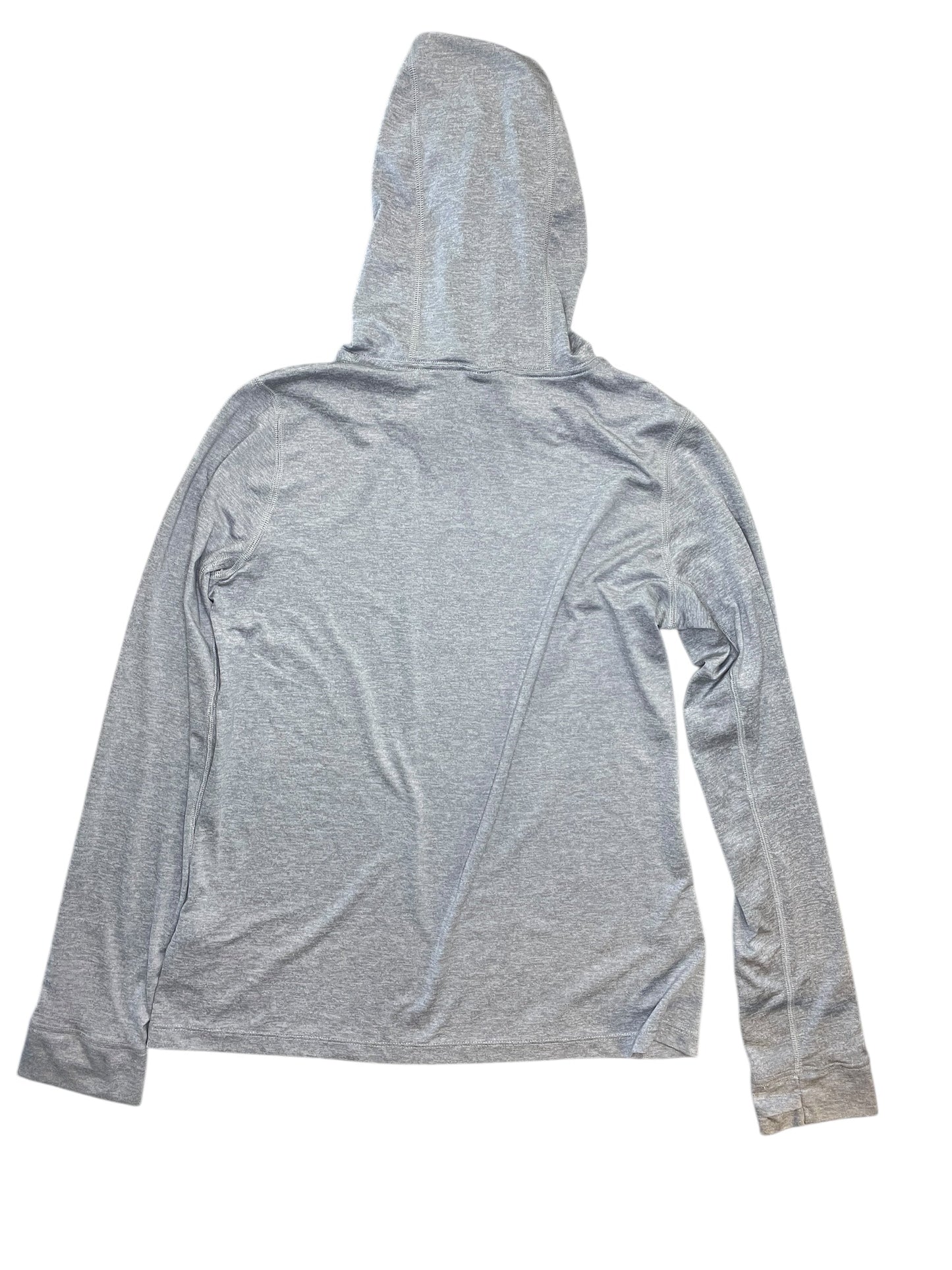 Athletic Top Ls Hoodie By The North Face In Grey, Size:S