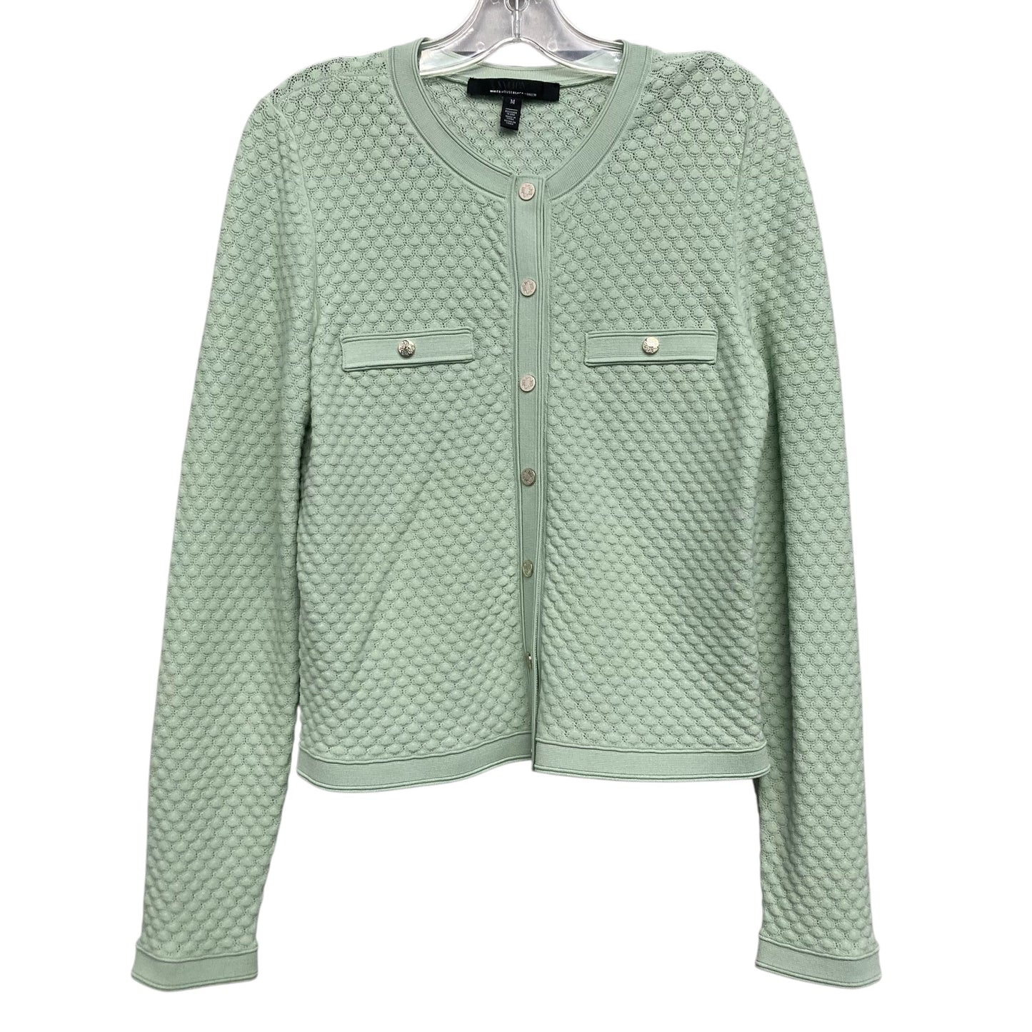 Sweater Cardigan By White House Black Market In Green, Size:M