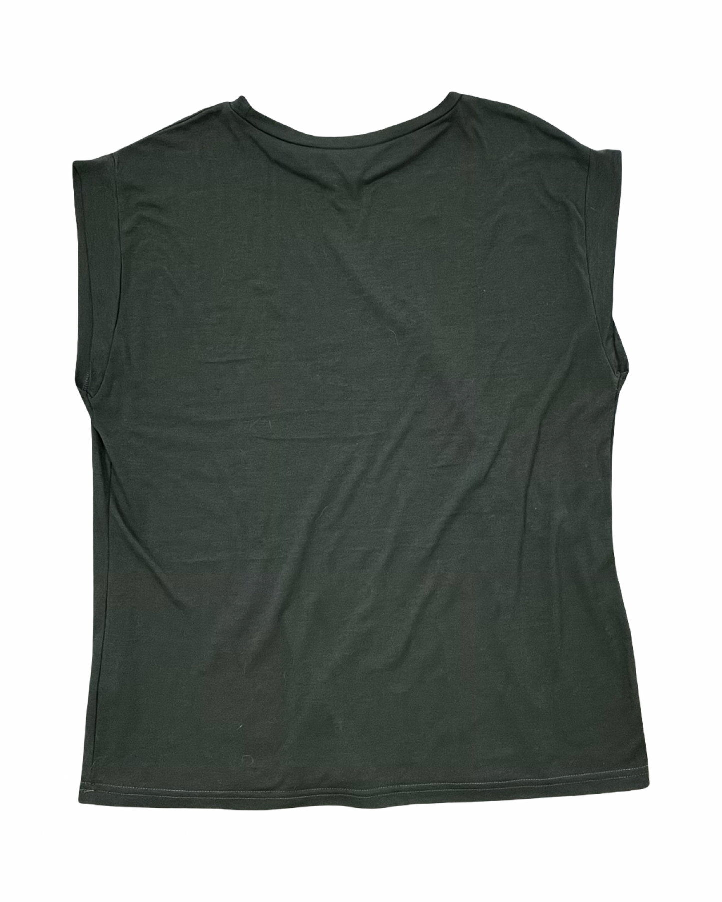 Top Sleeveless Basic By Shein In Green, Size:L