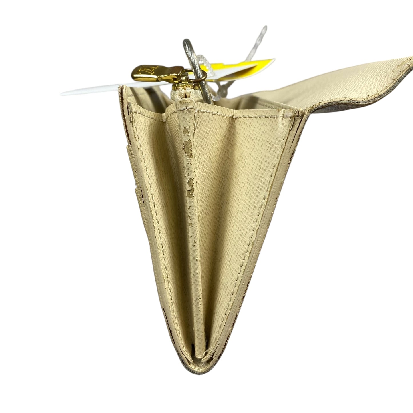 Wallet Luxury Designer By Louis Vuitton In Cream, Size:Large