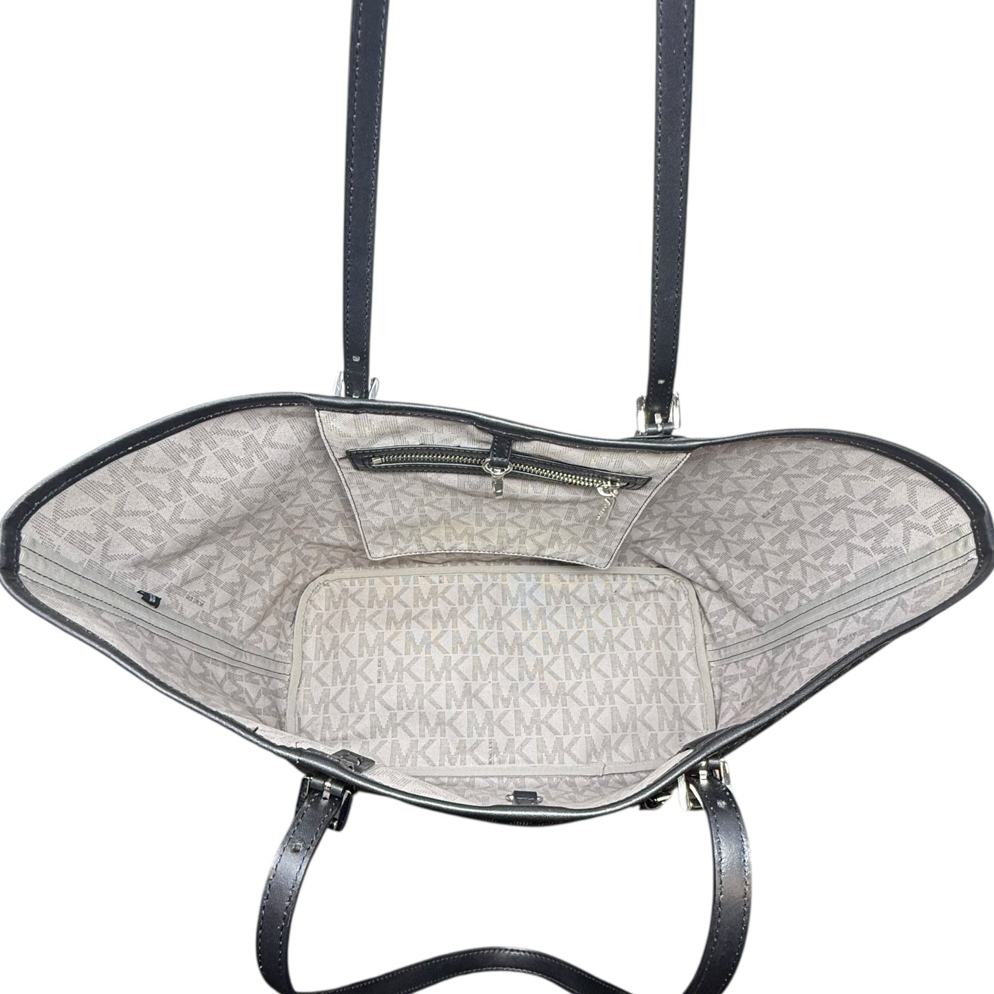 Jet Set Signature Travel Tote Designer By Michael Kors, Size: Medium