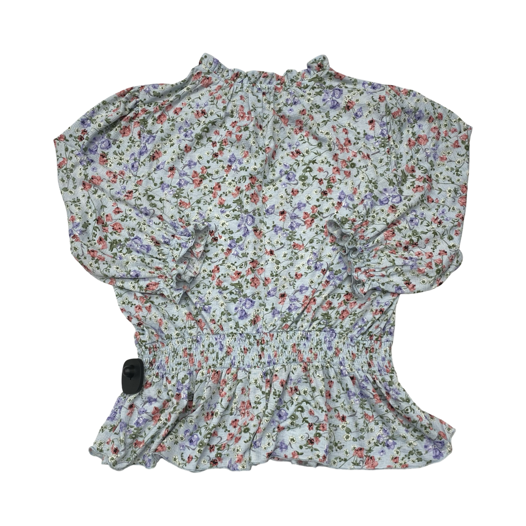 Top Ls By Melloday In Floral Print, Size:Xl