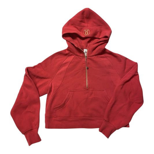 Athletic Sweatshirt Hoodie By Lululemon In Red, Size:Xs