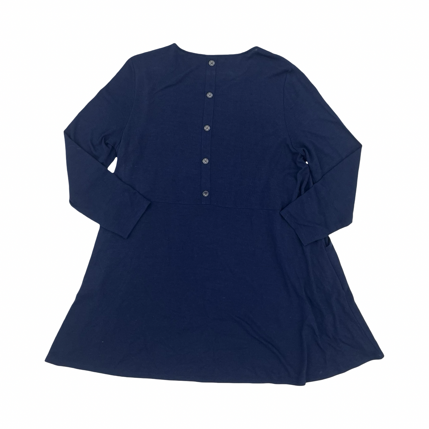 Tunic Ls By Chicos In Navy, Size:Xlp