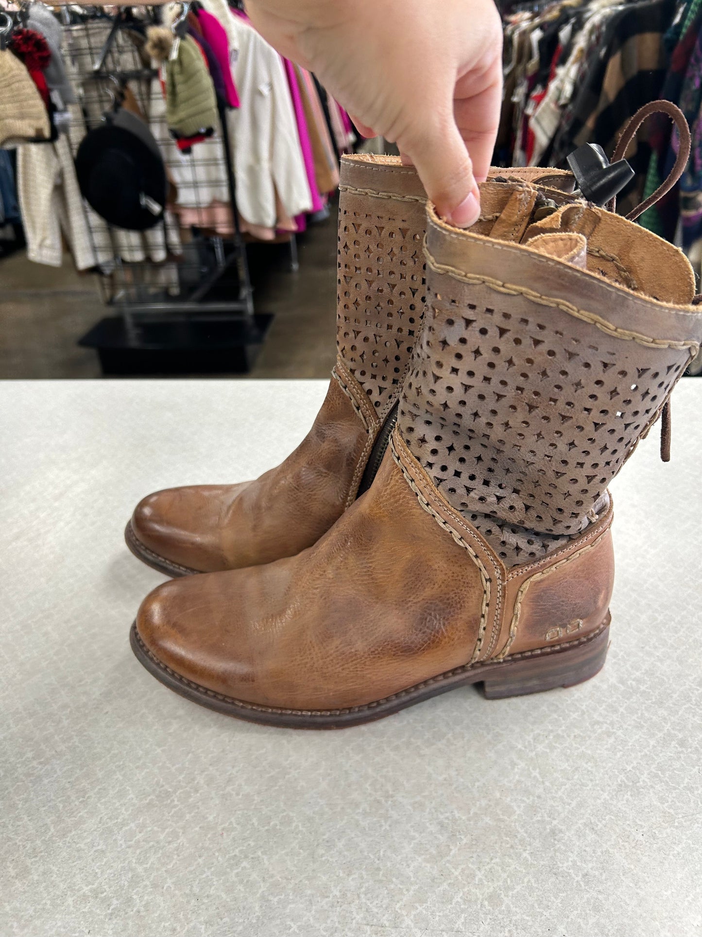 Boots Ankle Flats By Bed Stu In Tan, Size:7