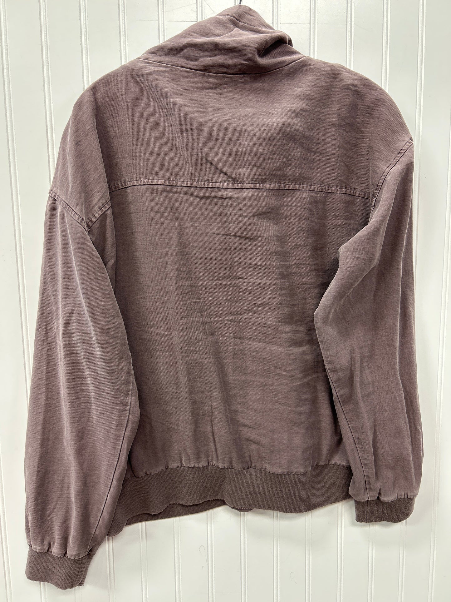 Jacket Moto By Maurices In Maroon, Size:L