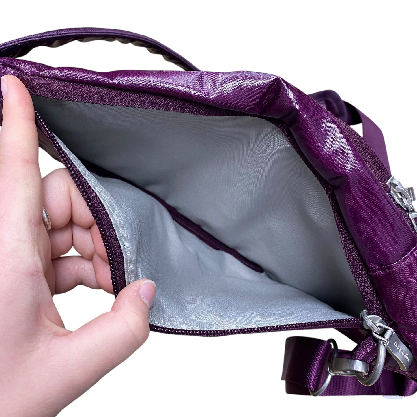 Handbag By Baggallini In Purple, Size:Medium