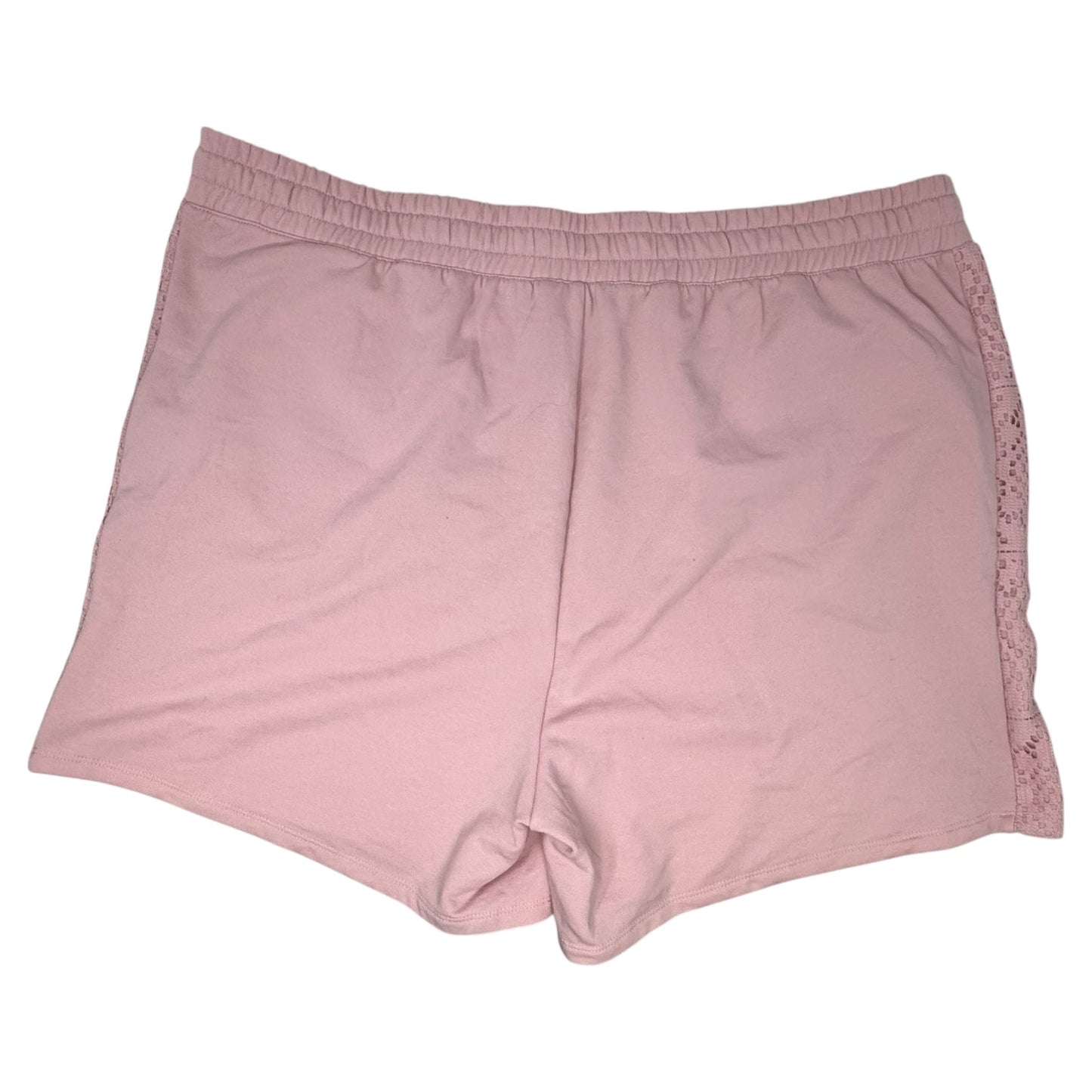 Pull On Super Soft Fleece Crochet Shorts By Torrid In Bleached Mauve, Size: 3x