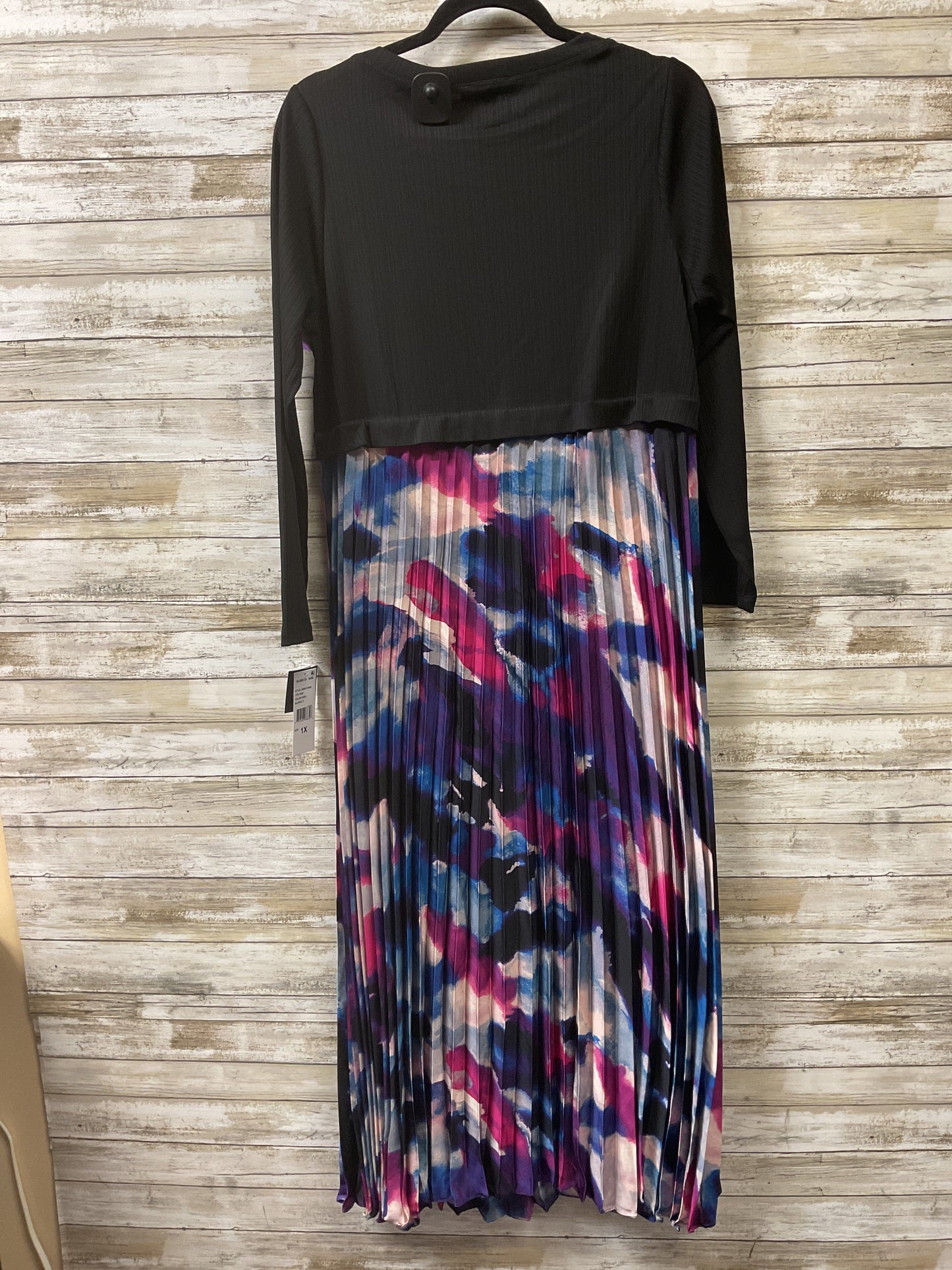 Dress Casual Maxi By Robbie Bee In Black, Size:1X
