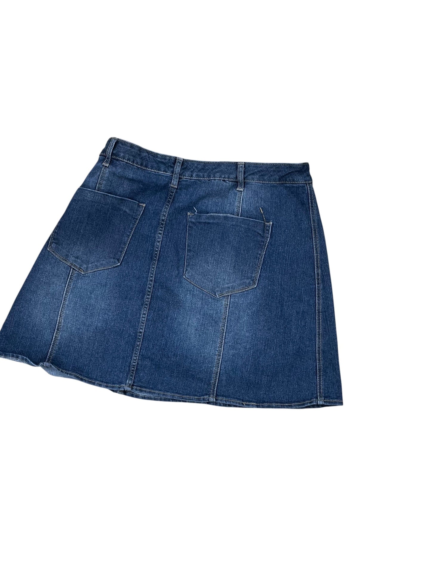 Skirt Mini & Short By Mossimo In Blue Denim, Size:18