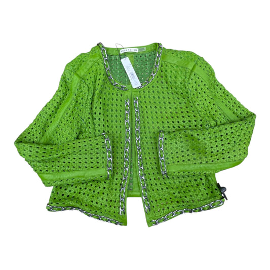Blazer Designer By Alice + Olivia In Green, Size:Xl